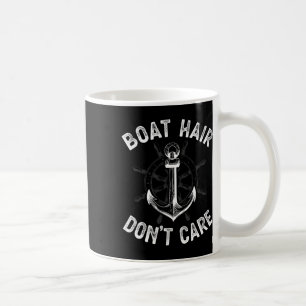Caneca De Café Camiseta Cabelo de Barco Não Liga Meninas Mulheres