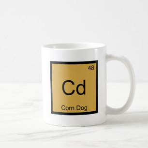 Caneca De Café Camiseta Cd - Símbolo de Elemento de Química Diver