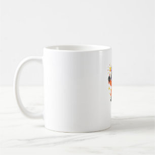 Caneca De Café Camiseta Clássica da Bruxa do Gatinho Celestial Br