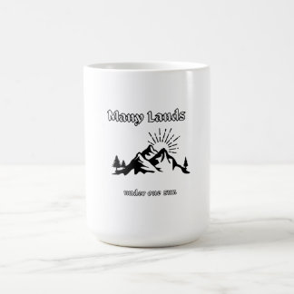 Caneca De Café Camiseta Clássica Muitas Terras Sob Um Sol