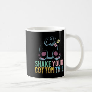 Caneca De Café Camiseta Coelhinho de Páscoa Sacuda Seu Rabo de Al