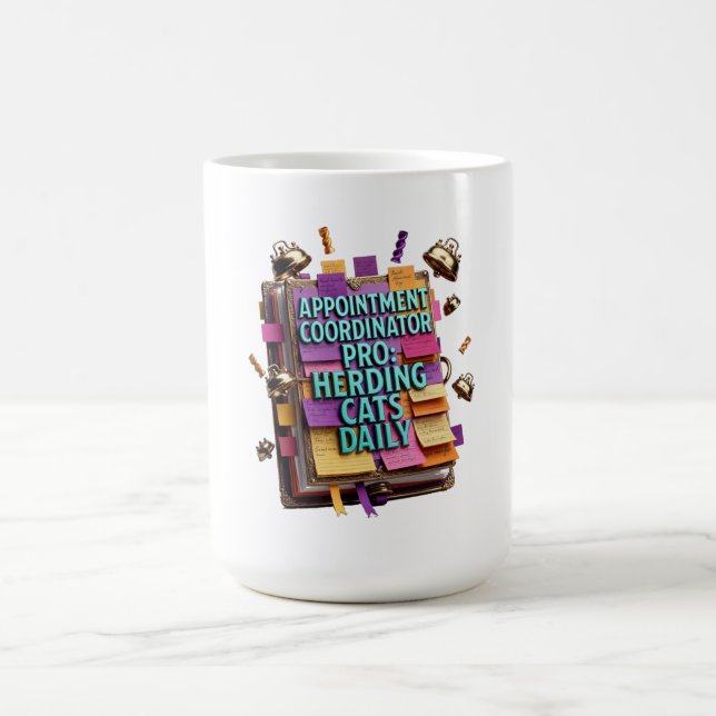 Caneca De Café Camiseta Coordenador de Compromissos Pro (Centro)