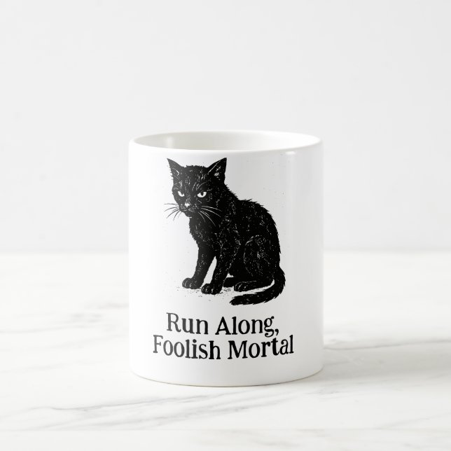 Caneca De Café Camiseta 'Corra, Mortal Tolo' (Centro)