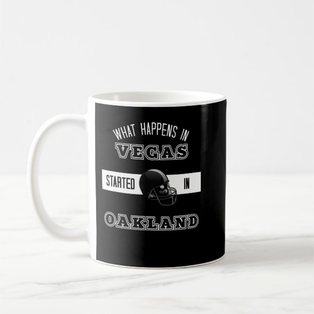 Caneca De Café Camiseta Crewneck Raiders Las Vegas, O Que Acontec (Esquerda)