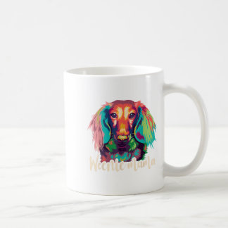 Caneca De Café Camiseta Dachshund Mulheres Mamãe Wiener Cachorro 