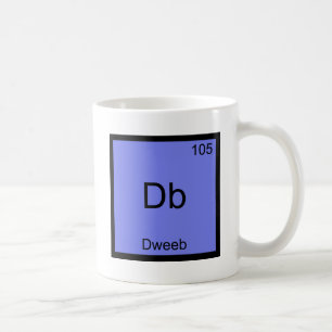 Caneca De Café Camiseta Db - Símbolo de Elemento Químico Divertid