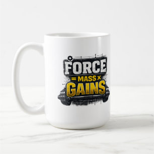 Caneca De Café Camiseta de Academia de Engenheiro Engraçado Força
