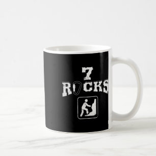 Caneca De Café Camiseta de Aniversário de 7 Anos de Idade 7 Rocha