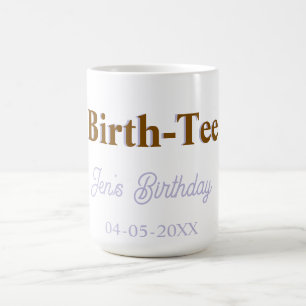 CANECA DE CAFÉ CAMISETA DE ANIVERSÁRIO FELIZ ANIVERSÁRIO NOME DOU