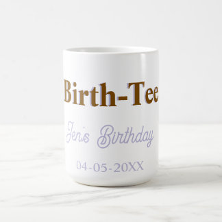 CANECA DE CAFÉ CAMISETA DE ANIVERSÁRIO FELIZ ANIVERSÁRIO NOME DOU