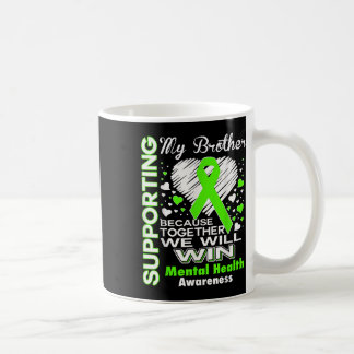 Caneca De Café Camiseta de Apoio ao Meu Irmão - Conscientização s