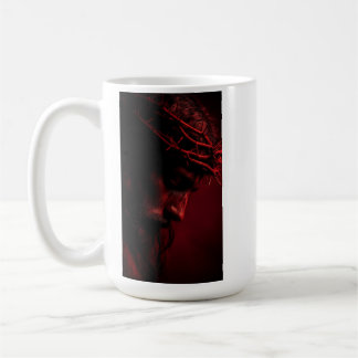 Caneca De Café Camiseta de Arte de Jesus Cristo | Cristão Inspira