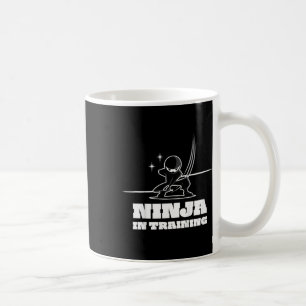 Caneca De Café Camiseta de Artes Marciais Ninja Fofo para Criança