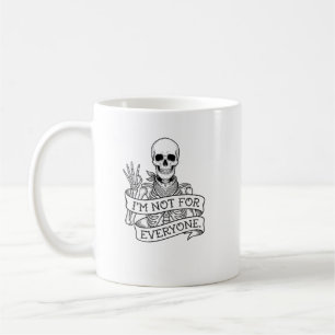 Caneca De Café Camiseta de banda esqueleto não é para todos, Dive