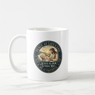 Caneca De Café Camiseta de conforto no final da vida Jesus Hospíc