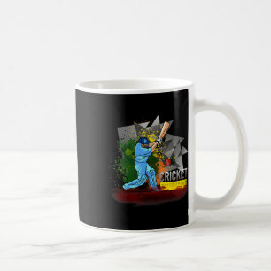 Caneca De Café Camiseta de críquete da Índia Torcedores nacionais