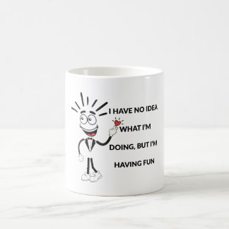 Caneca De Café Camiseta de desenho animado engraçado