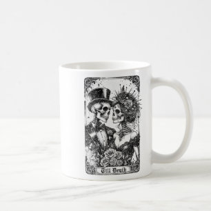 Caneca De Café Camiseta de Despedida de Solteira Gótica Noiva e N