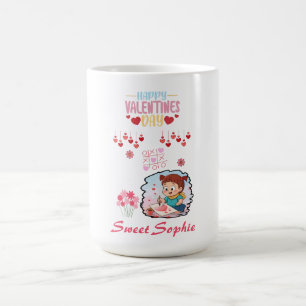 Caneca De Café Camiseta de Dia dos Namorados para Crianças Artist
