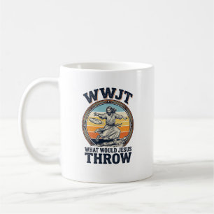 Caneca De Café Camiseta de Disco Vintage WWJT O Que Jesus Lançari