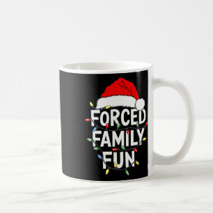 Caneca De Café Camiseta de Diversão Familiar Forçada de Natal