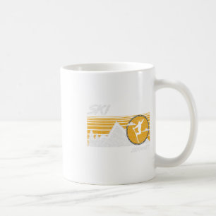 Caneca De Café Camiseta de Esqui Retro Zermatt Suíça