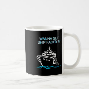 Caneca De Café Camiseta de Férias de Cruzeiro Quer Ficar Bêbado n