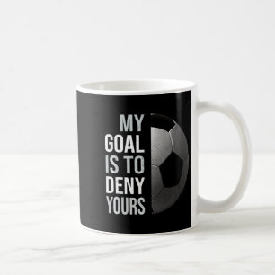 Caneca De Café Camiseta de Futebol Vintage Meu Objetivo é Negar o