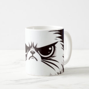 Caneca De Café Camiseta de Gato Bravo 'Meowdy Não Fale Comigo Eng