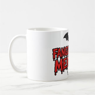 Caneca De Café Camiseta de Halloween de Vampiro Presas Para as Me