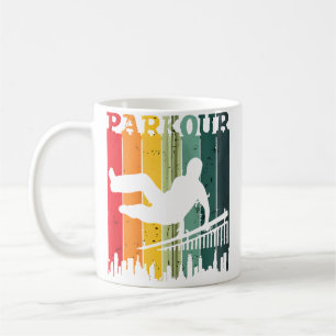 Caneca De Café Camiseta de homens do parkour Amor Parkour Amantes