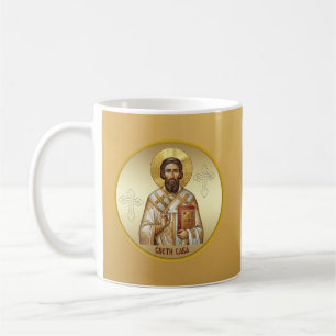 Caneca De Café Camiseta de ícone ortodoxo de São Sava
