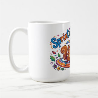 Caneca De Café Camiseta de Lagarto Energético - Desenho Sprint in