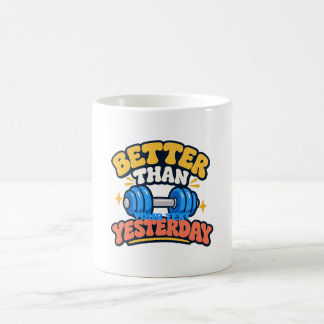 Caneca De Café Camiseta de Motivação para Academia Mais Forte do