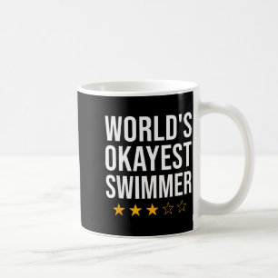 Caneca De Café Camiseta de natação do nadador mais ou menos engra