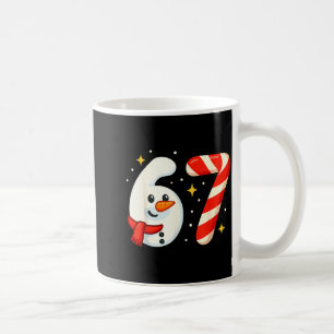 Caneca De Café Camiseta de Natal 6 7 Meme 67 Seis Sete Boneco de