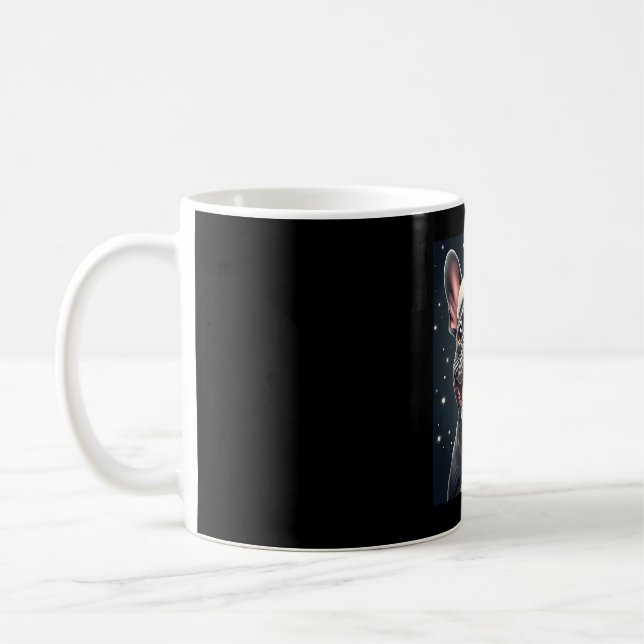 Caneca De Café Camiseta de Natal de Bulldog Francês (Esquerda)