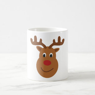Caneca De Café Camiseta de Natal de Reindeer