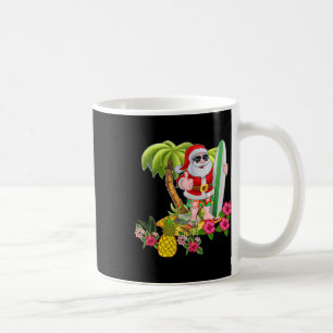 Caneca De Café Camiseta De Natal Em Julho Santa Havaiano Surf S
