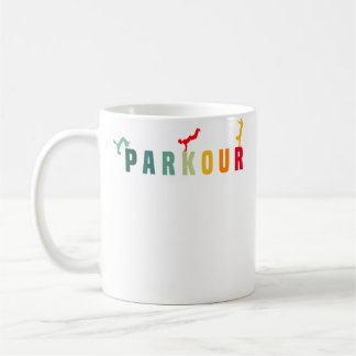 Caneca De Café Camiseta de Parkour Freerunning Esportes Parkour C