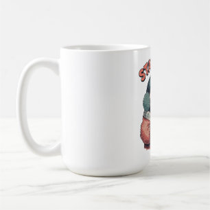 Caneca De Café Camiseta de Pinguim Fofo e Aconchegante Bebendo Ca