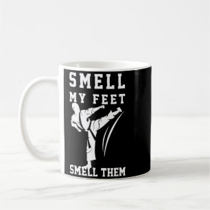 Caneca De Café Camiseta de Taekwondo Cheire Meus Pés Taekwondista