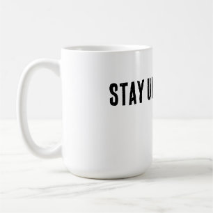 Caneca De Café Camiseta de Tipografia Minimalista Fique Impassíve