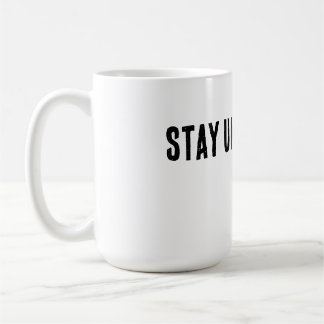 Caneca De Café Camiseta de Tipografia Minimalista Fique Impassíve