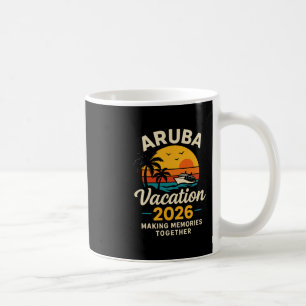 Caneca De Café Camiseta de Viagem em Família Aru Férias 2026 Dive