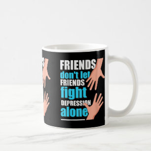 Caneca De Café Camiseta Depressão Homens Mulheres Prevenção do Su