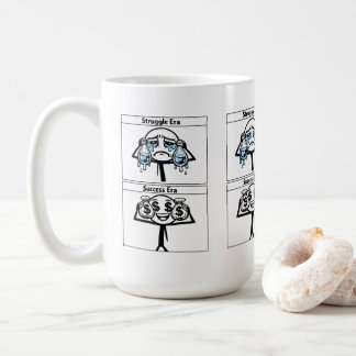 Caneca De Café Camiseta design engraçado sobre diferença luta e