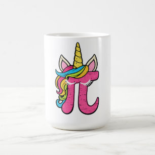 Caneca De Café Camiseta Dia do Pi Unicórnio Fofo 3.14 Matemática 