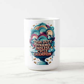 Caneca De Café Camiseta Dish Duty Dynamo, Campeã do Ciclo Infinit