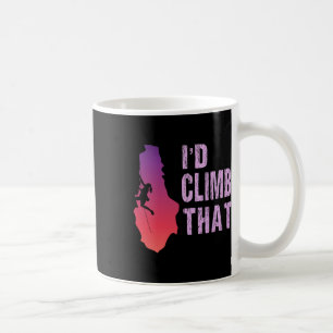 Caneca De Café Camiseta Divertida de Escalada em Rocha Eu Escalar